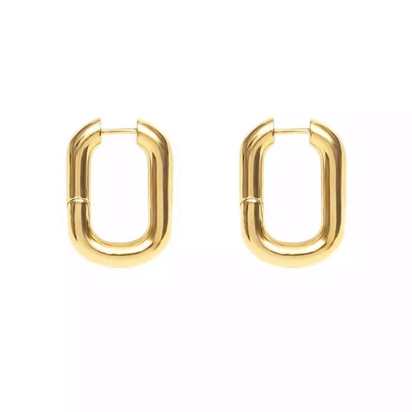 Gold plated Hoop Earrings - Picture 7 of 10